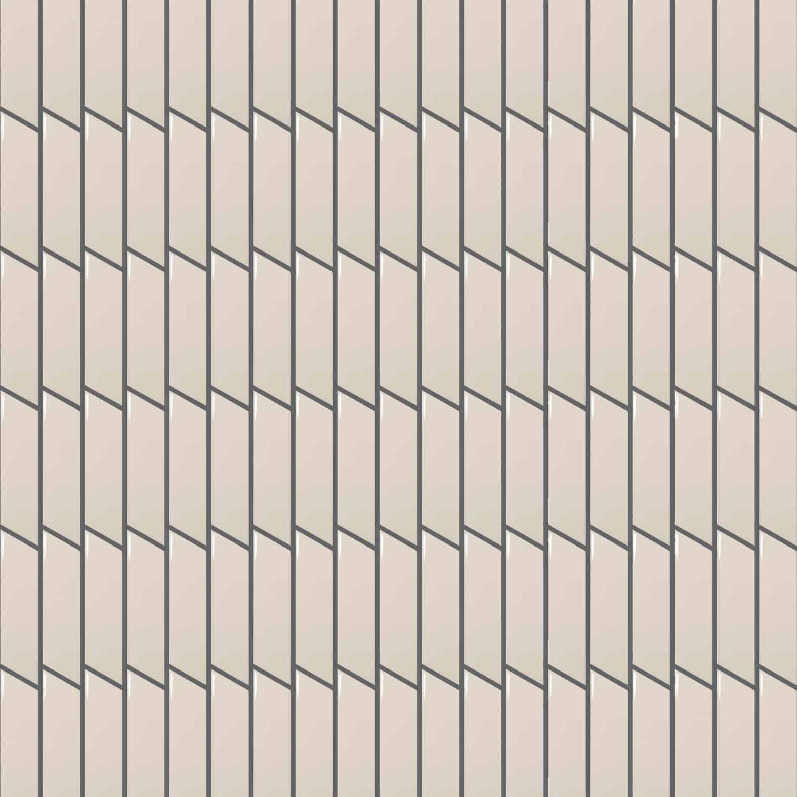 Chevron | 2" x 7" Left | Cream