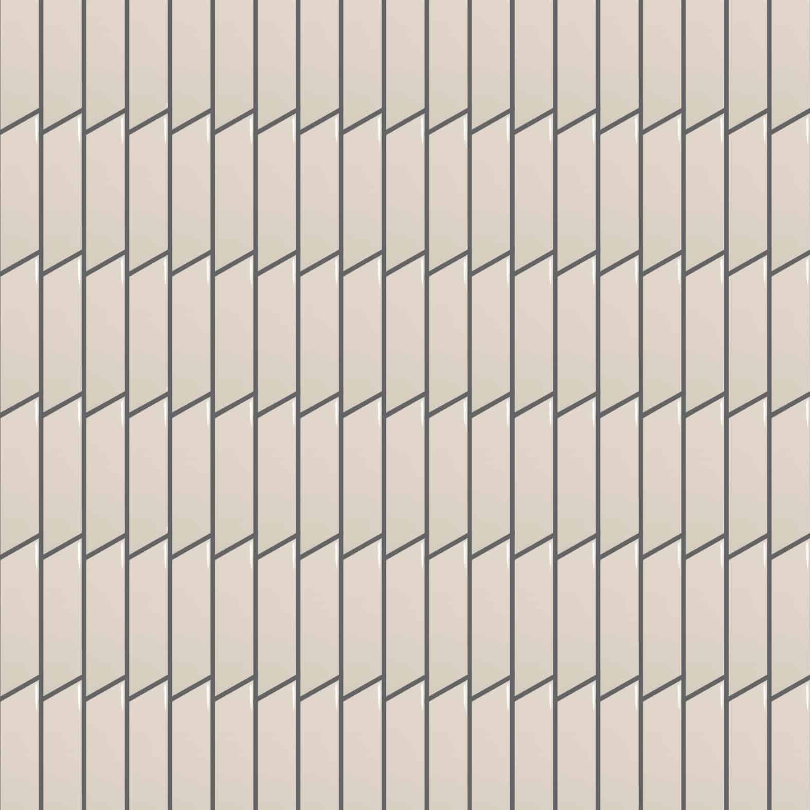 Chevron | 2" x 7" Droit | Crème
