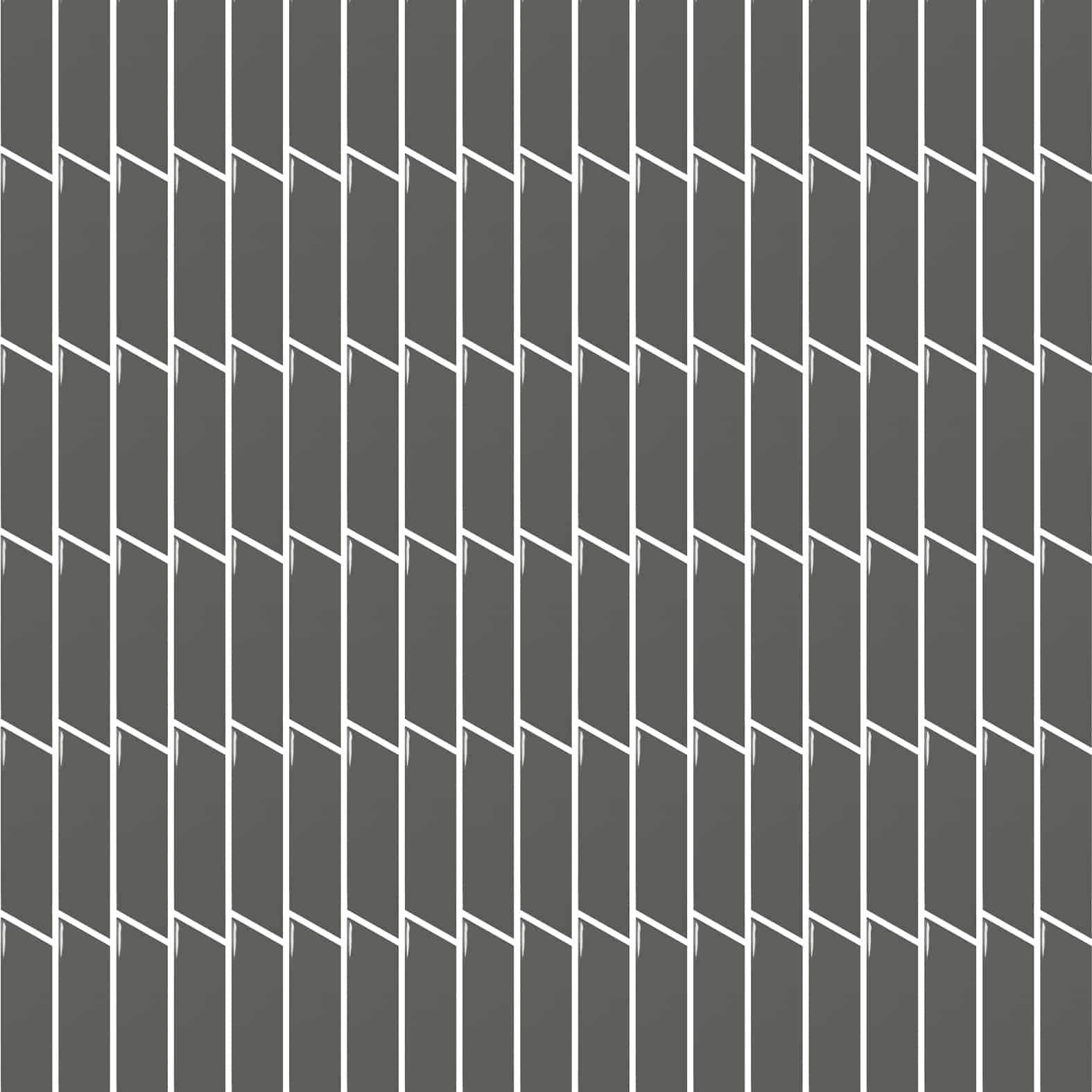 Chevron | 2" x 7" Left | Dark Grey