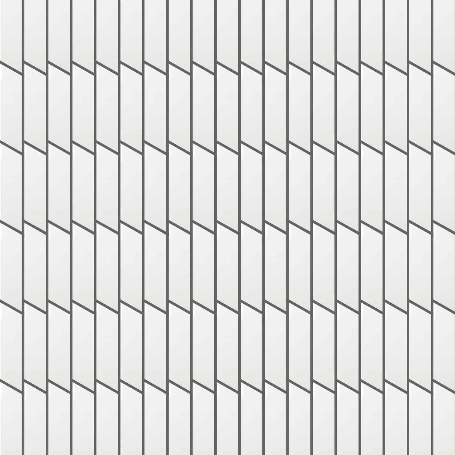 Chevron | 2" x 7" Left | White