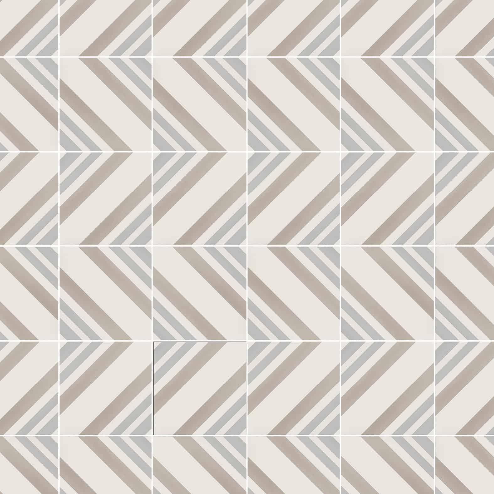 Deco Anthology | 8" x 8" | Geo C Taupe