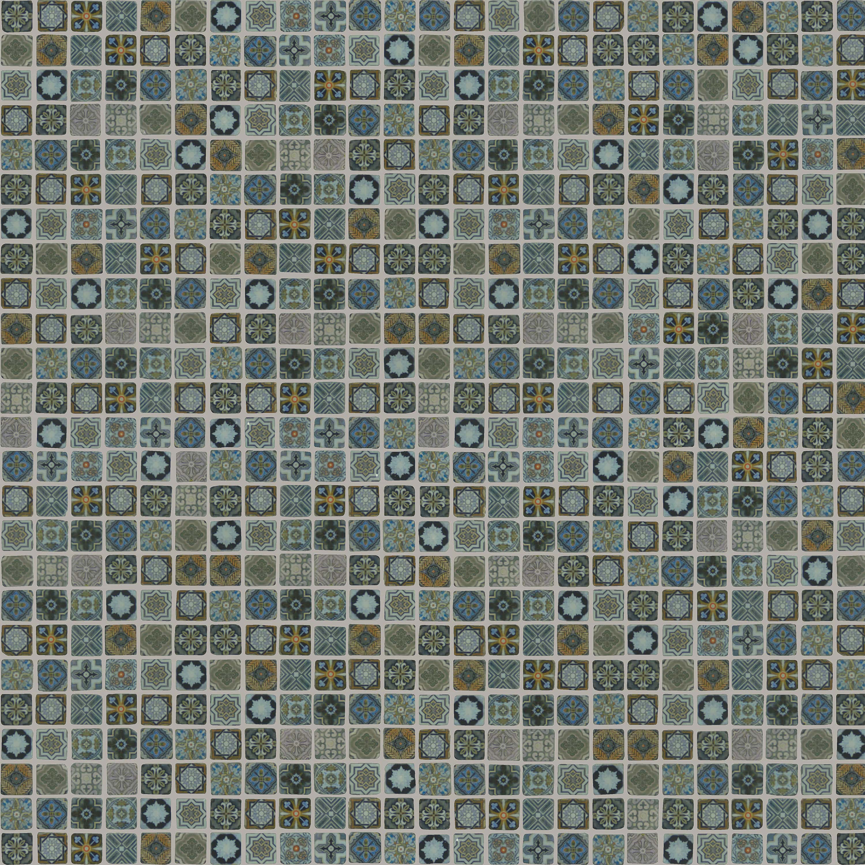 Jamila | 1" x 1" | Azzurro