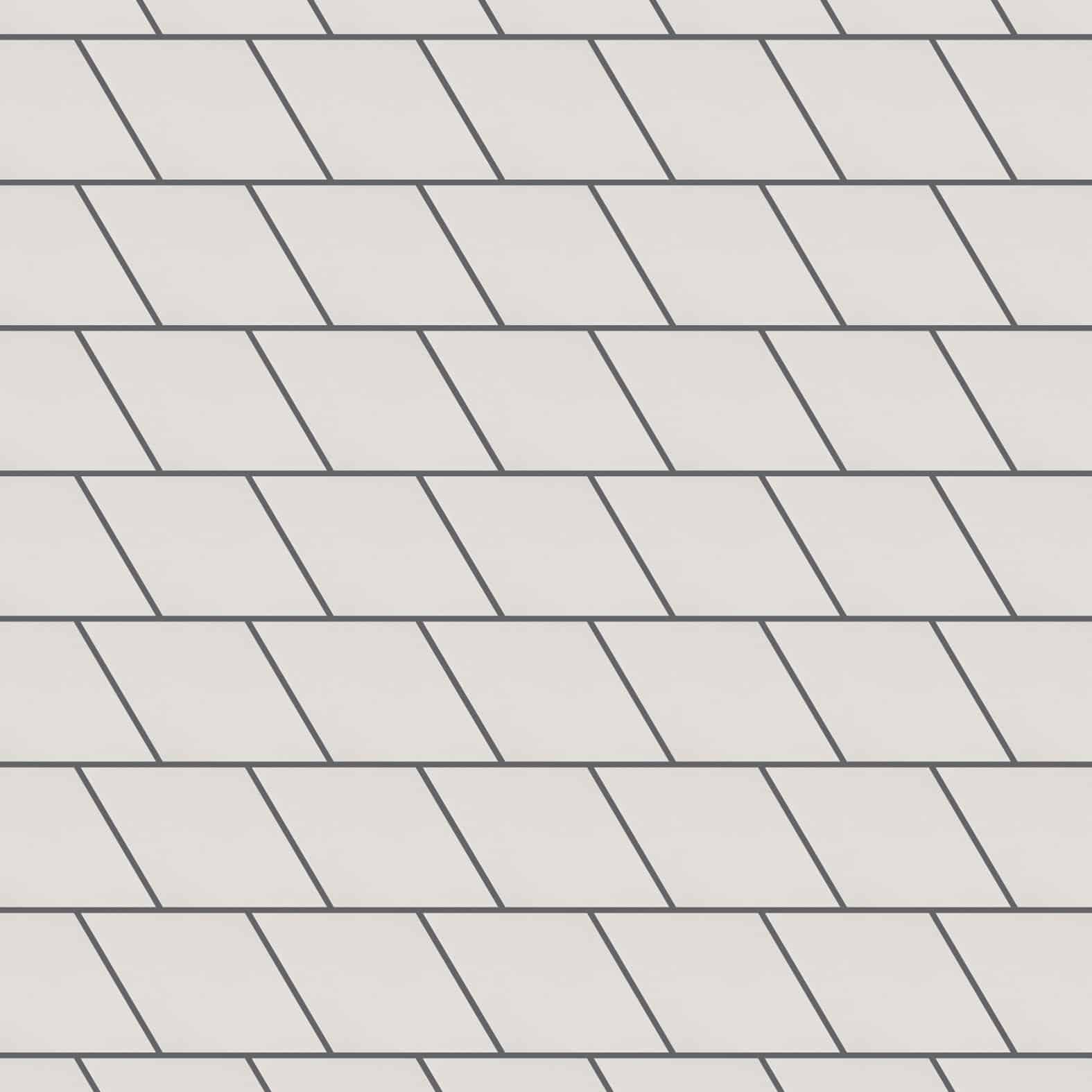 Rhombus | 6" x 10" | White