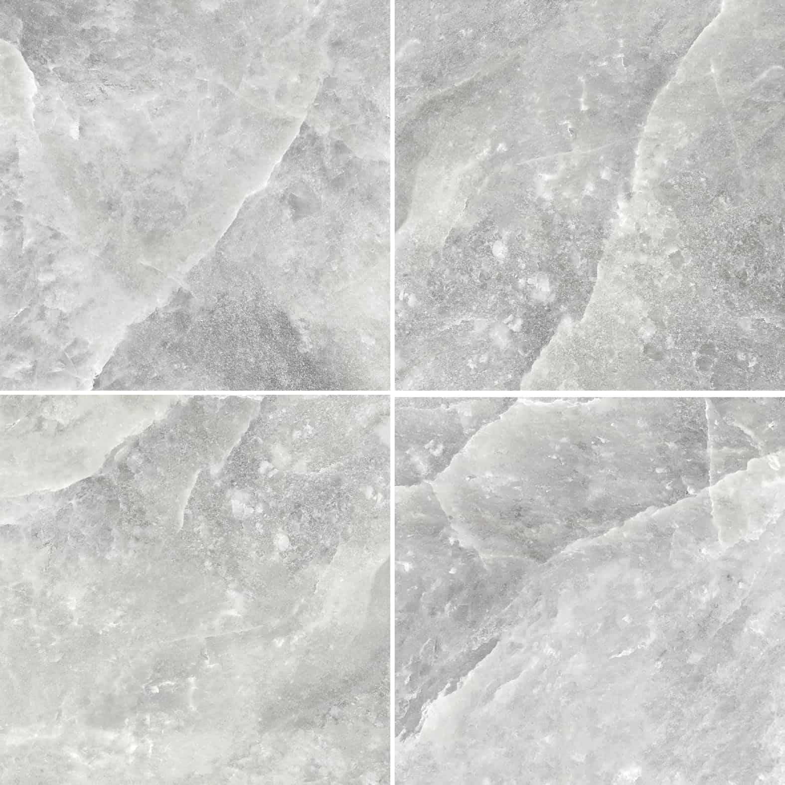 Rock Salt | 24" x 24" | Grey