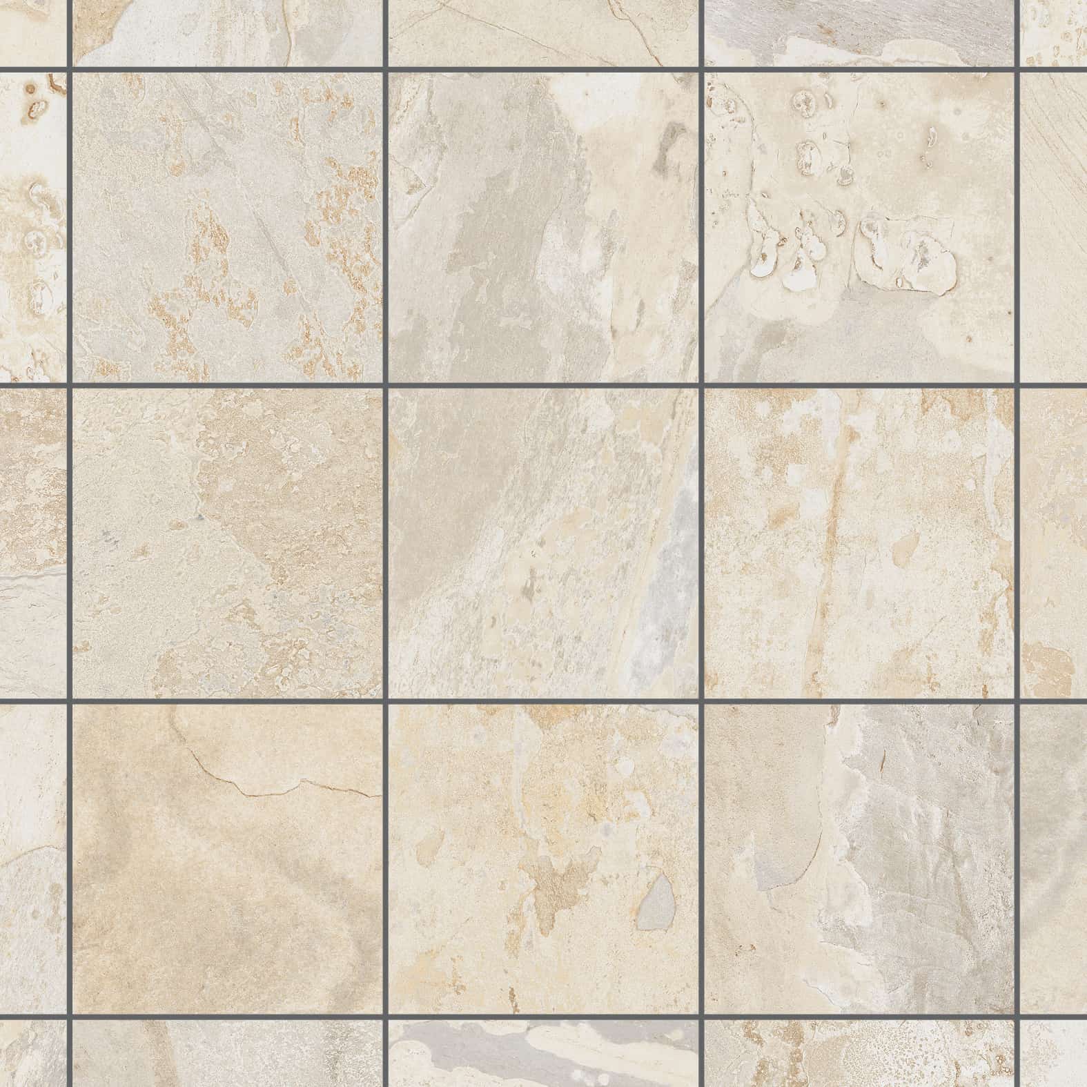 Slaty | 12" x 12" | Almond
