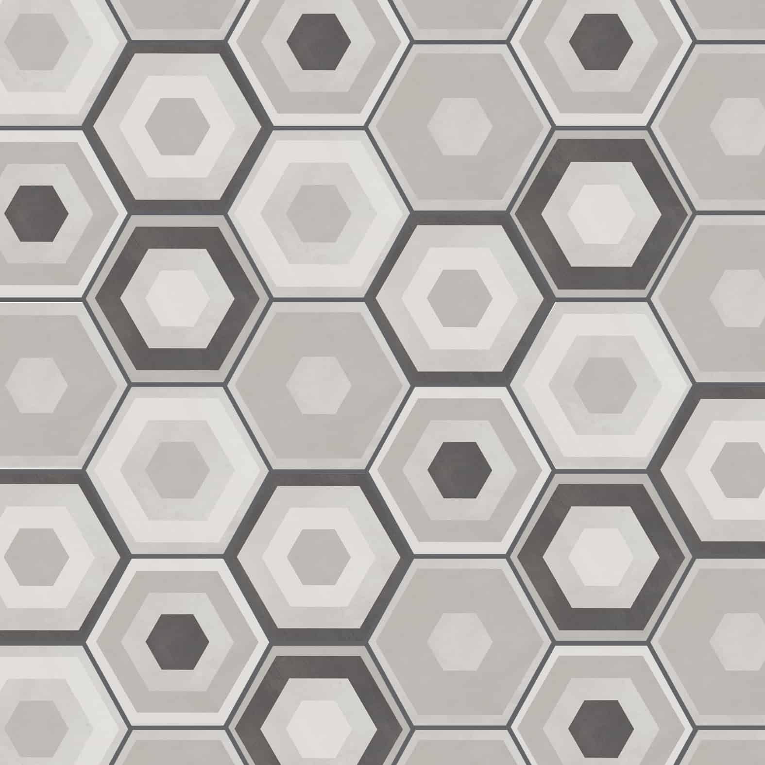 Starkhex | 10" x 11" Hex | Décor Grey