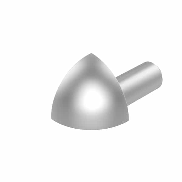 Diaplas coin extérieur quart de rond | Anodisé satiné 222 | 12.5 mm