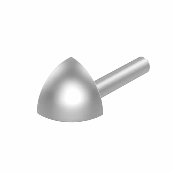 Diaplas coin extérieur quart de rond | Anodisé satiné 222 | 8 mm