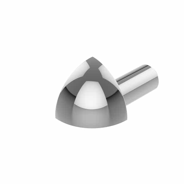Diaplas coin extérieur quart de rond | Anodisé brillant 223 | 12.5 mm