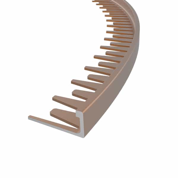 Diaplas flexible en forme de « L » | Anodisé bronze foncé 275 | 8 mm