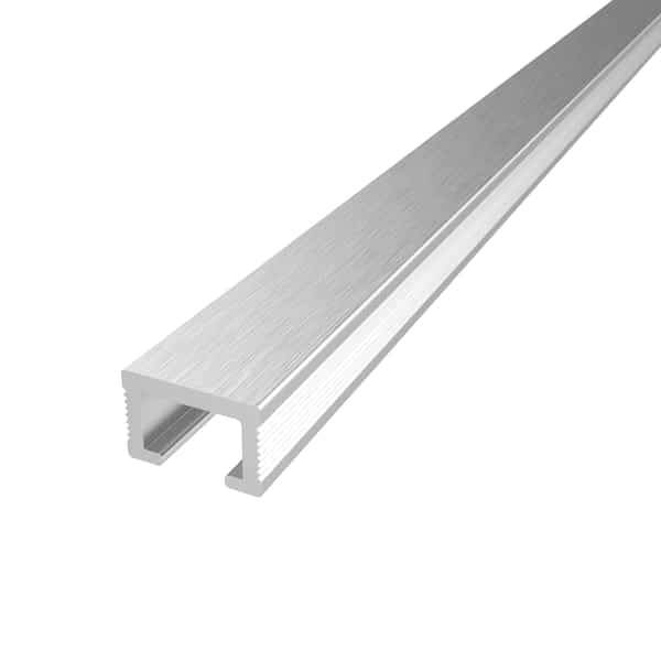 Diaplas listello décoratif | Anodisé brossé satiné 222B | 15 mm