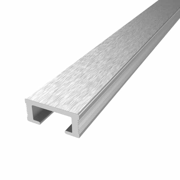 Diaplas listello décoratif | Anodisé brossé satiné 222B | 19 mm