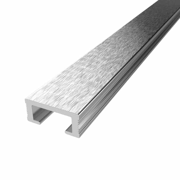 Diaplas listello décoratif | Anodisé brossé brillant 223B | 19 mm