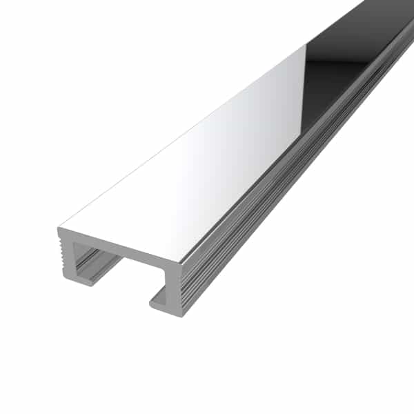 Diaplas listello décoratif | Anodisé brillant poli 223P | 19 mm