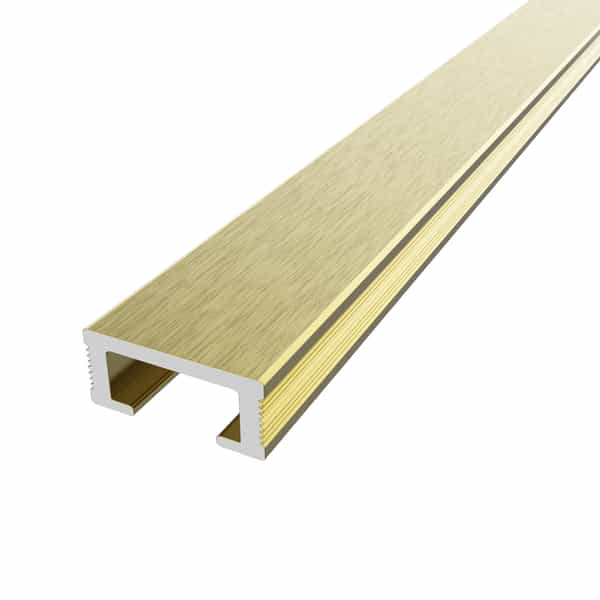 Diaplas listello décoratif | Anodisé laiton satiné 333 | 19 mm
