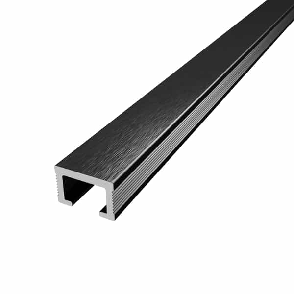 Diaplas listello décoratif | Anodisé noir brossé 575B | 15 mm