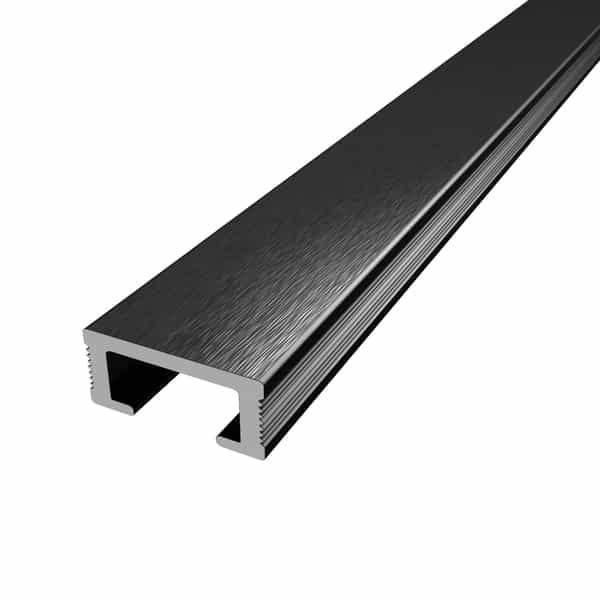 Diaplas listello décoratif | Anodisé noir brossé 575B | 19 mm
