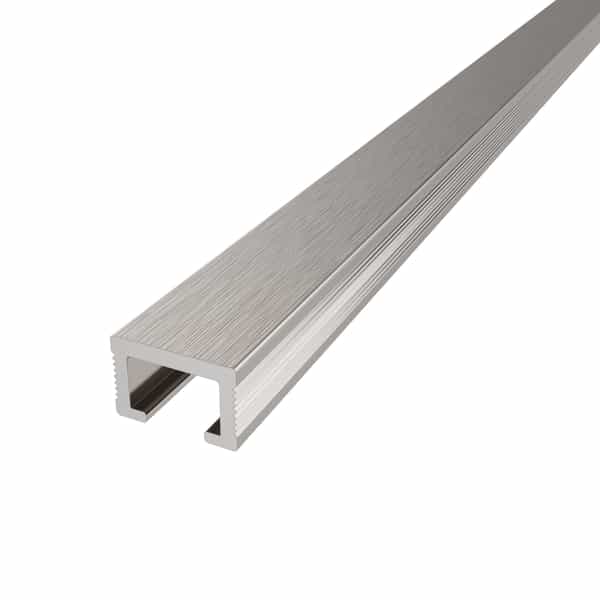 Diaplas listello décoratif | Brossé satiné anodisé nickel 850B | 15 mm