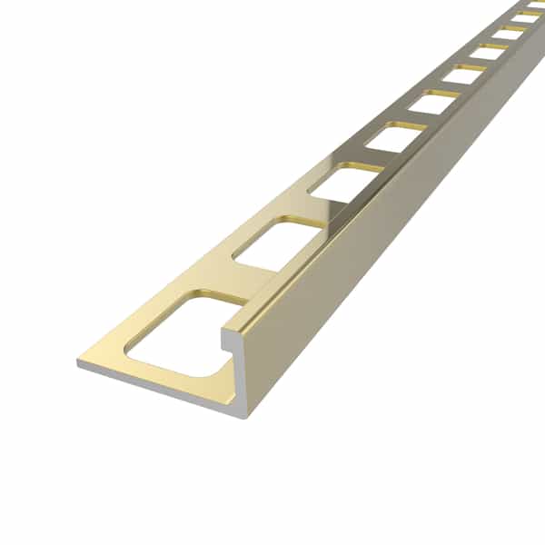 Diaplas régulier en forme de « L » | Anodisé laiton brillant 444 | 6 mm