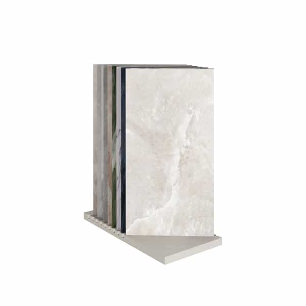 Présentoir Dune Haut de gamme | 20" x 43" x 2" Gauche | Rock Salt