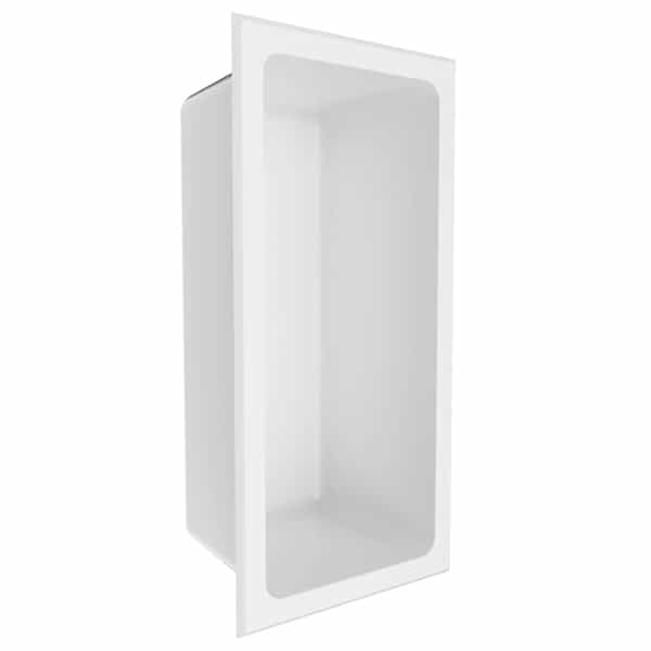 Niche NI126 | Enduit de poudre blanc | 12" x 6" x 4"