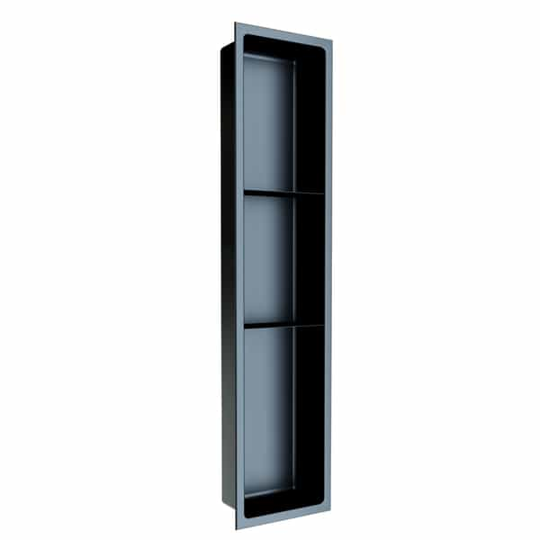 Niche NI368T | Enduit de poudre noir | 36" x 8" x 4"