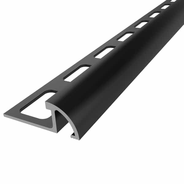 PROTRIM Quart de rond | Noir Satiné | 8 mm