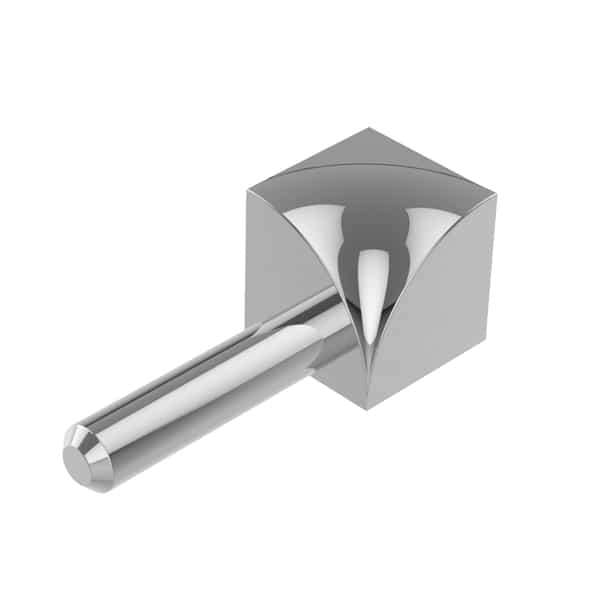 PROTRIM Coin intérieur quart de rond | Argent Poli | 8 mm