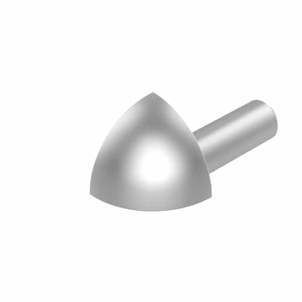 PROTRIM Coin extérieur quart de rond | Argent Satiné | 10 mm