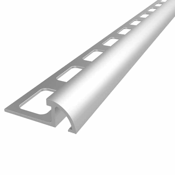 PROTRIM Quart de rond | Argent Satiné | 8 mm