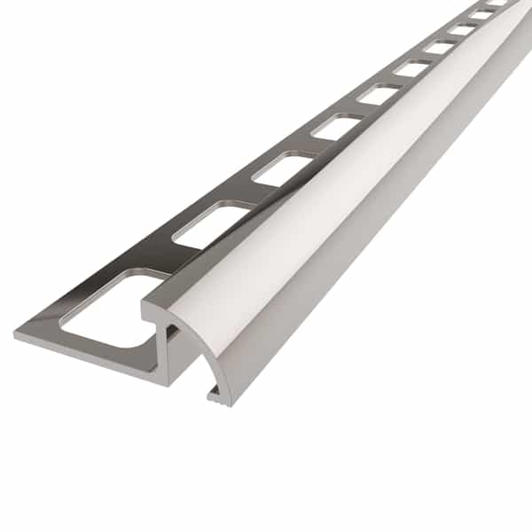 PROTRIM Quart de rond | Titane Poli | 8 mm