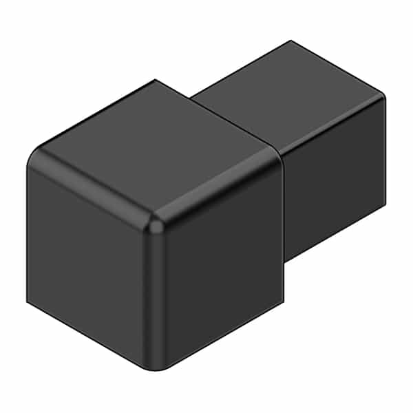 PROANGLE Square-Shaped Corners | Noir Satiné Texturé | 8 mm
