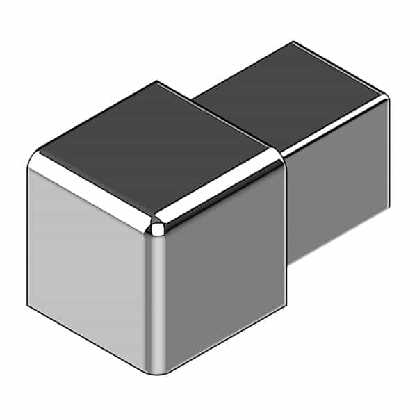 PROANGLE Square-Shaped Corners | Argent Brillant | 8 mm