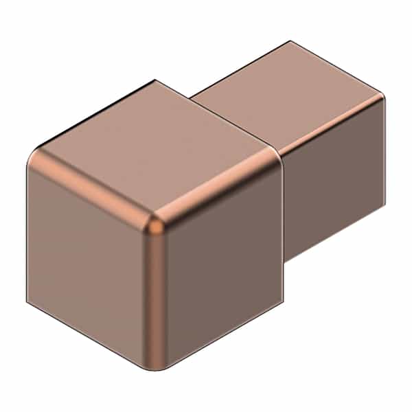 PROANGLE Square-Shaped Corners | Cuivre Satiné | 8 mm
