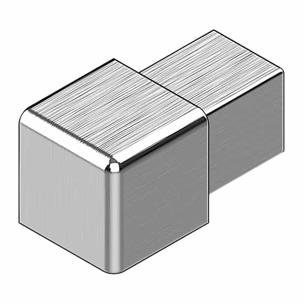 PROANGLE Square-Shaped Corners | Argent Satiné | 8 mm