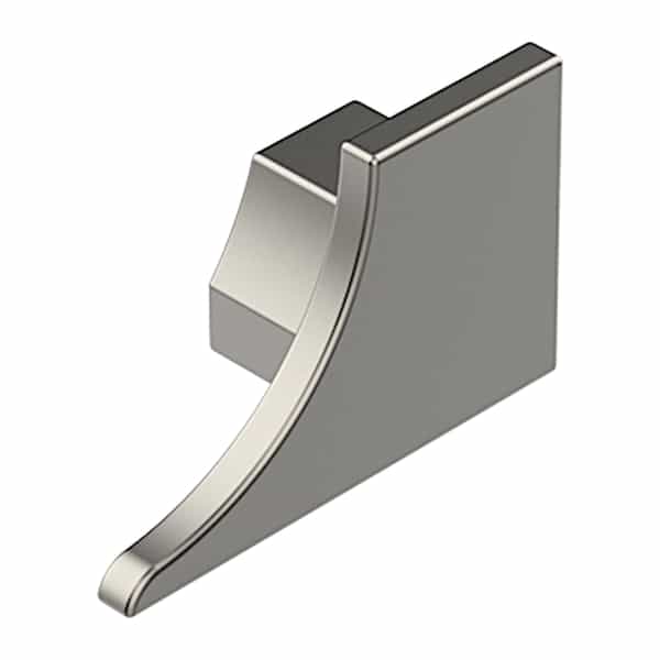 PROROUND Flush Cove-Shaped End Cap Left | Nickel Satiné