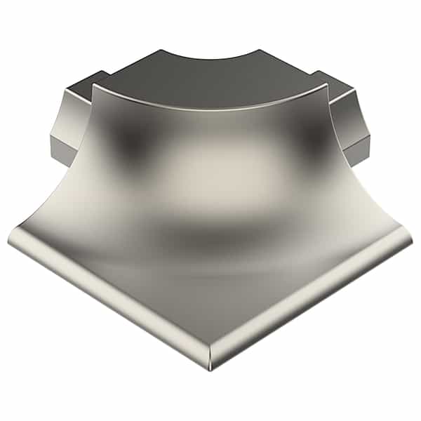PROROUND Flush Cove-Shaped Outside Corner | Nickel Satiné