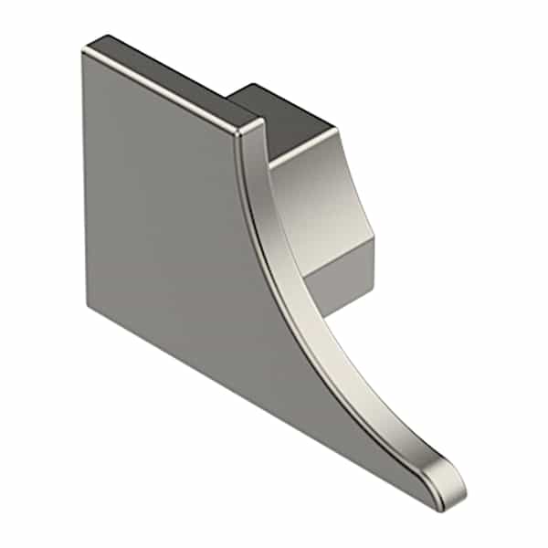 PROROUND Flush Cove-Shaped End Cap Right | Nickel Satiné