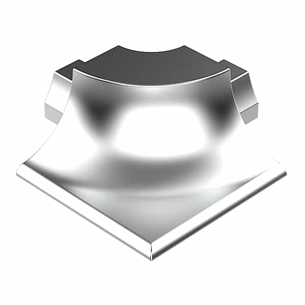 PROROUND Flush Cove-Shaped Outside Corner | Argent Satiné