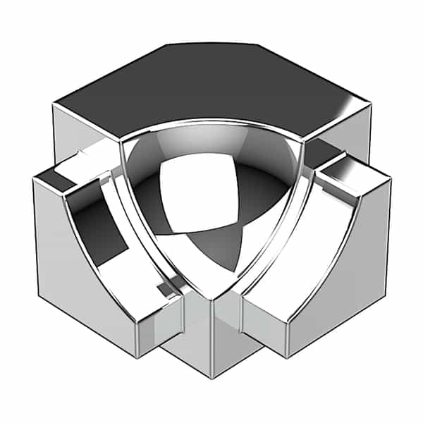 PROROUND Cove-Shaped WF Inside Corner | Argent Brillant