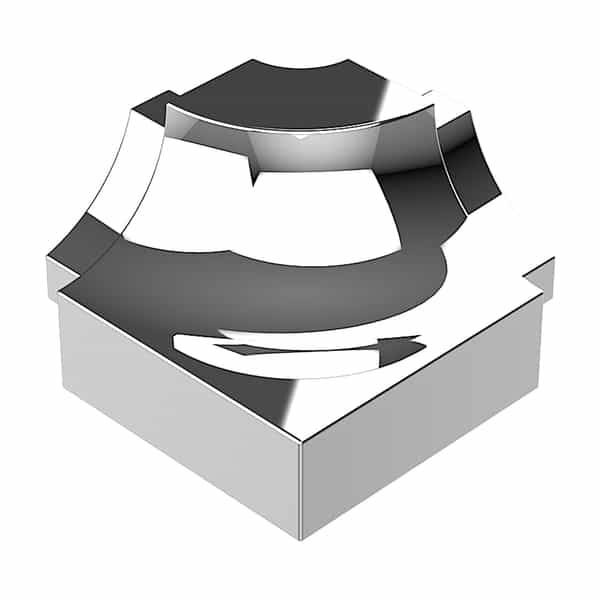 PROROUND Cove-Shaped WF Outside Corner | Argent Brillant