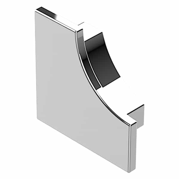 PROROUND Cove-Shaped WF End Cap | Argent Brillant