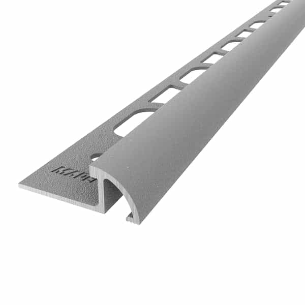 PROTRIM Rounded | Argent Peint Texturé | 8 mm
