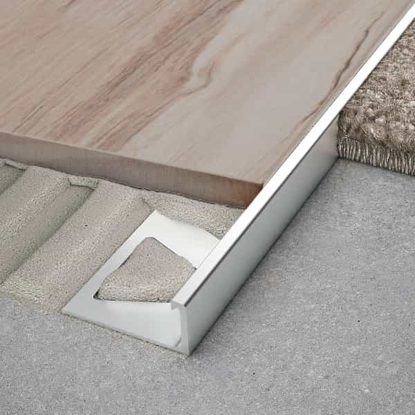 Schluter Schiene-Basic Schiene Profile (3/8  ) ABA100AE Satin Anod Alu 