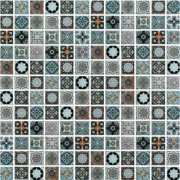 Jamila | 1" x 1" | Azzurro