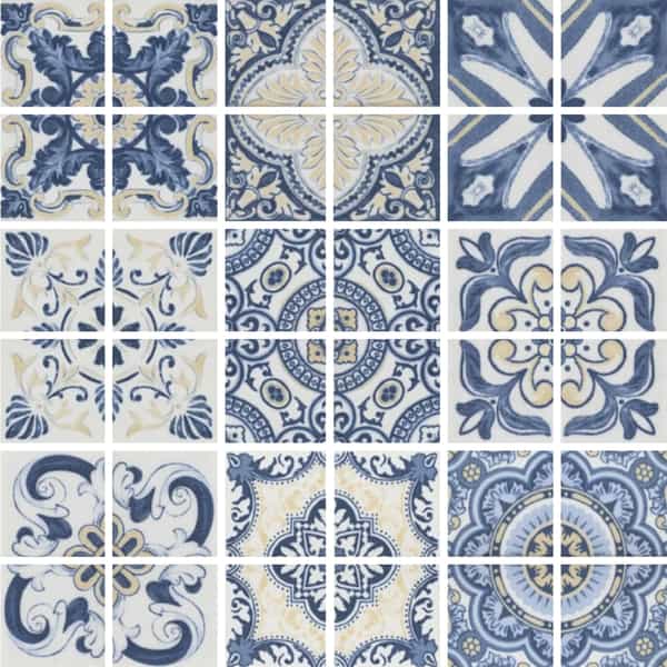 Majolica | 2" x 2" | Blu