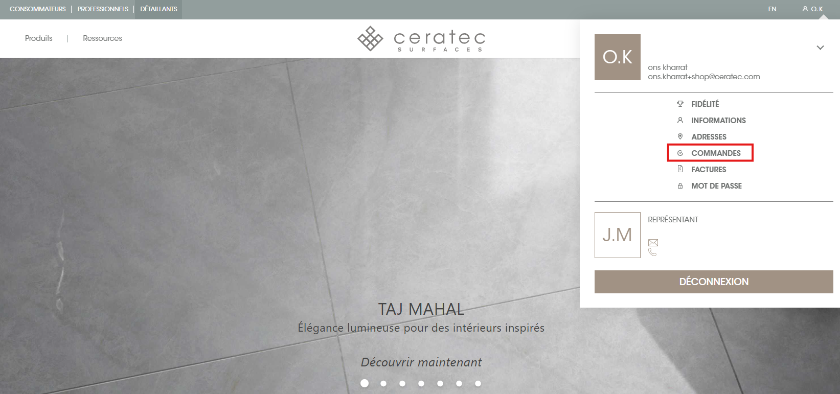Commande