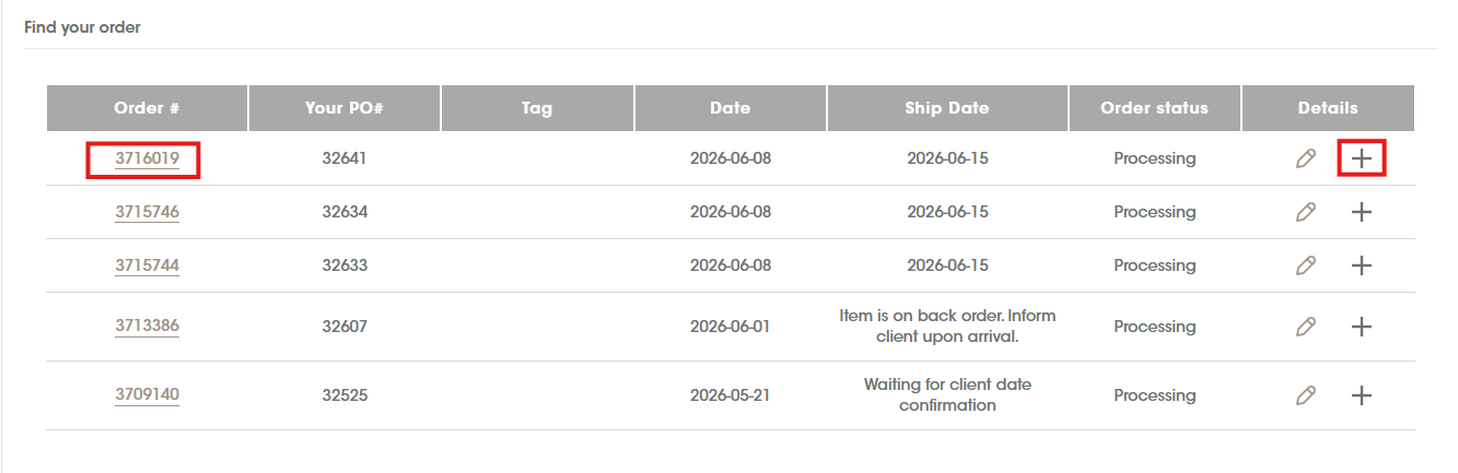 Order