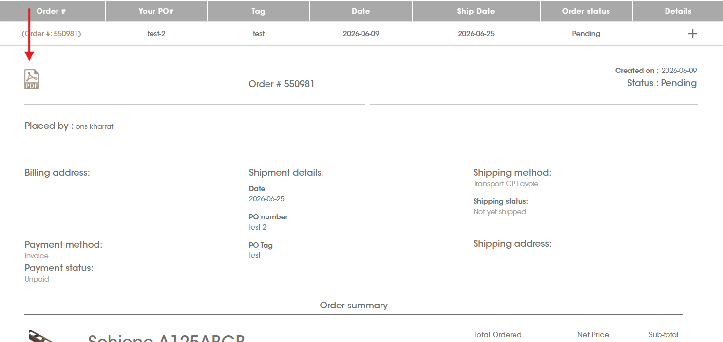 Order